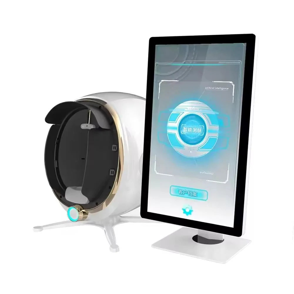 21.5inch Screen Moji Skin Analysis Machine for Digital Face Scan &amp; Skin Health Evaluation hongruibeauty