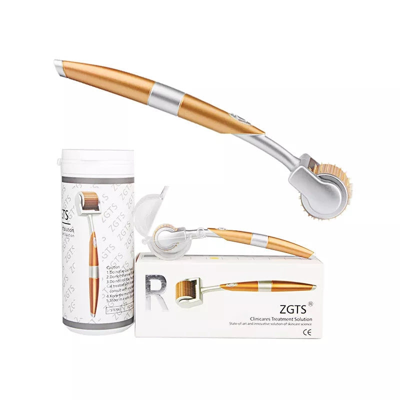 192 Pin Titanium Microneedle Derma Roller Skin Rejuvenation & Collagen Boosting Therapy Tool 0.2-3mm Needle Length hongruibeauty