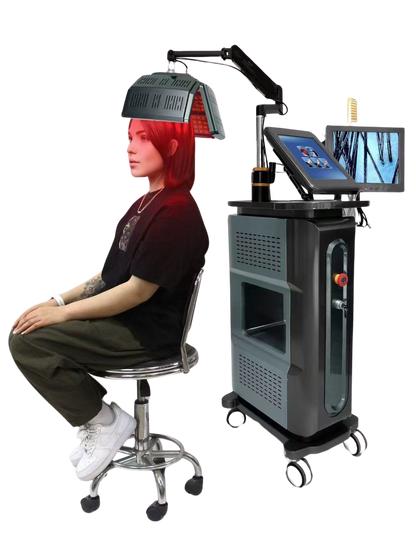 Advanced Laser Hair Regrowth Machine with PhotonTherapy Brush – Revive Your Hair Naturally hongruibeauty