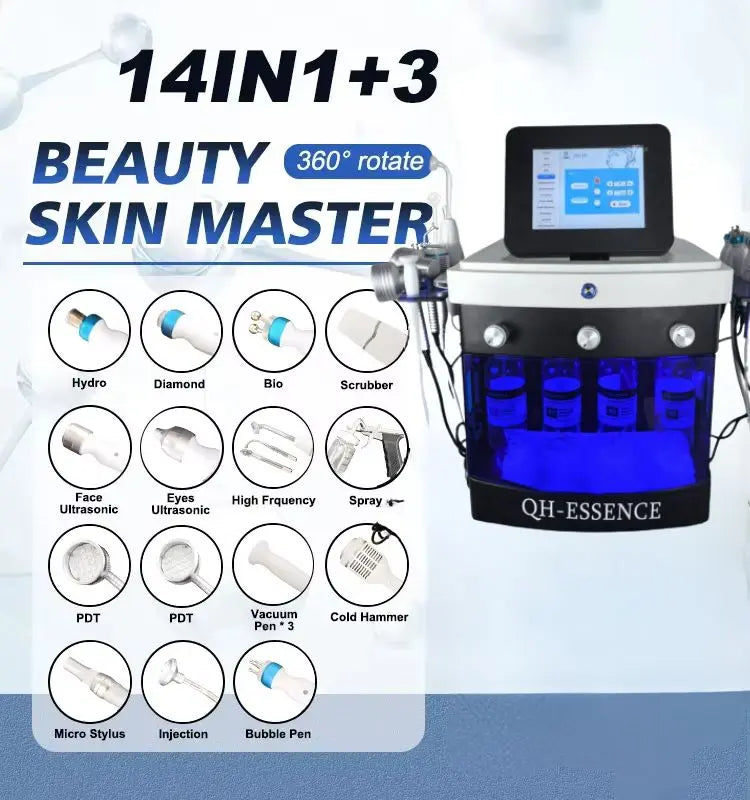 Portable High Cost Performance Hydra facial near me Hydra Microdermabrasion Device—Achieve Smooth, Glowing Skin Without the Salon Price Tag hongruibeauty