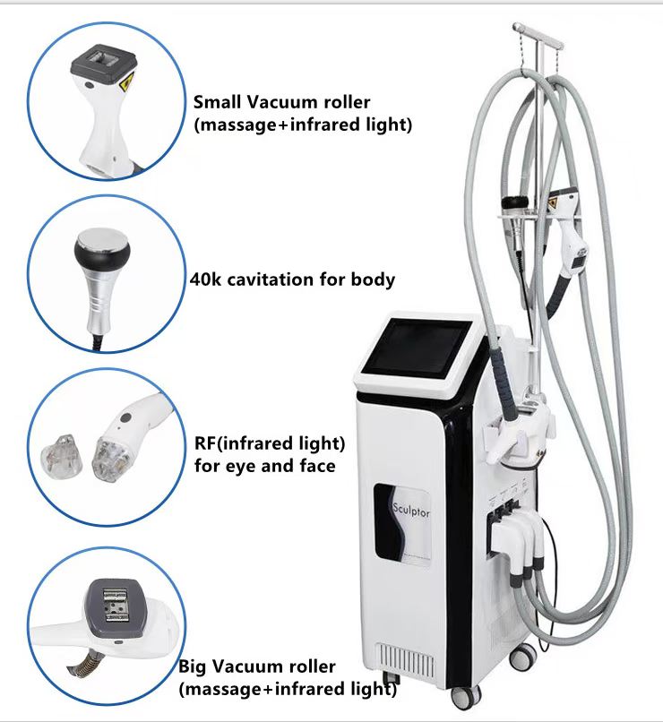 Professional VL8-Plus Body Slimming Machine Velashape Body Contouring Vacuum RF Roller System