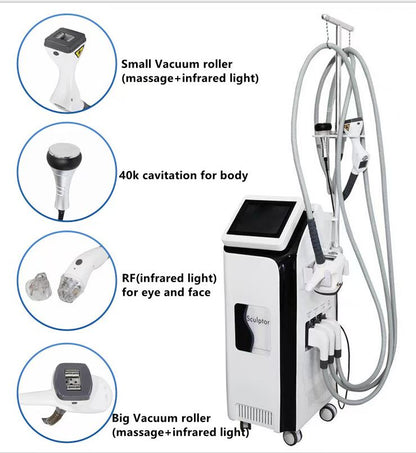 Professional VL8-Plus Body Slimming Machine Velashape Body Contouring Vacuum RF Roller System